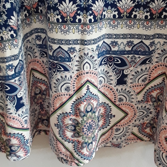 4/$25 boho southwestern print tee shirt dress small - Picture 2 of 5